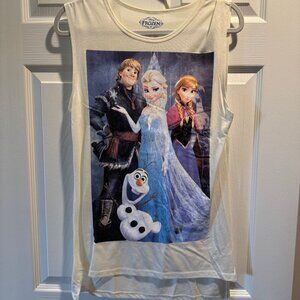 Frozen High Low Tank Top Juniors Size L